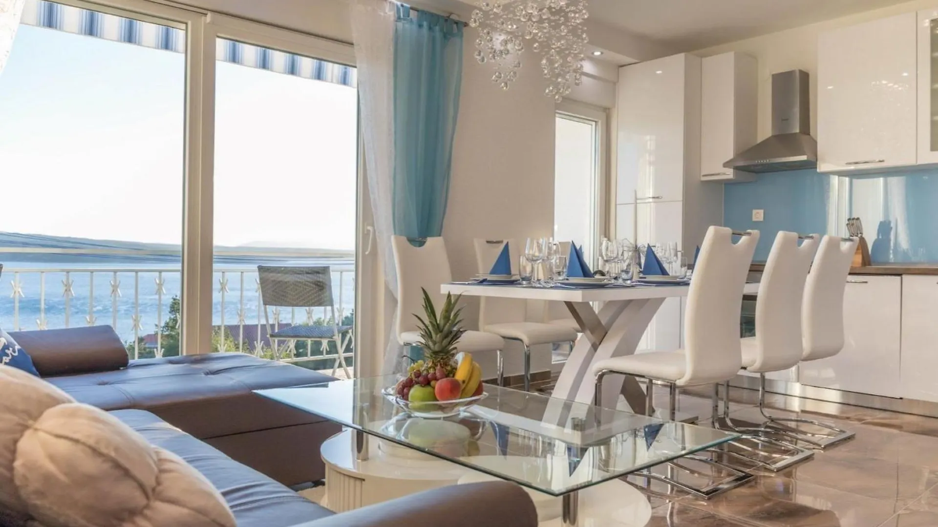 Majestic And Refined Balcony Sea View Apartment Crikvenica